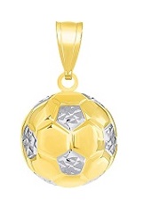 extraordinary tiny soccer ball gold baby charm